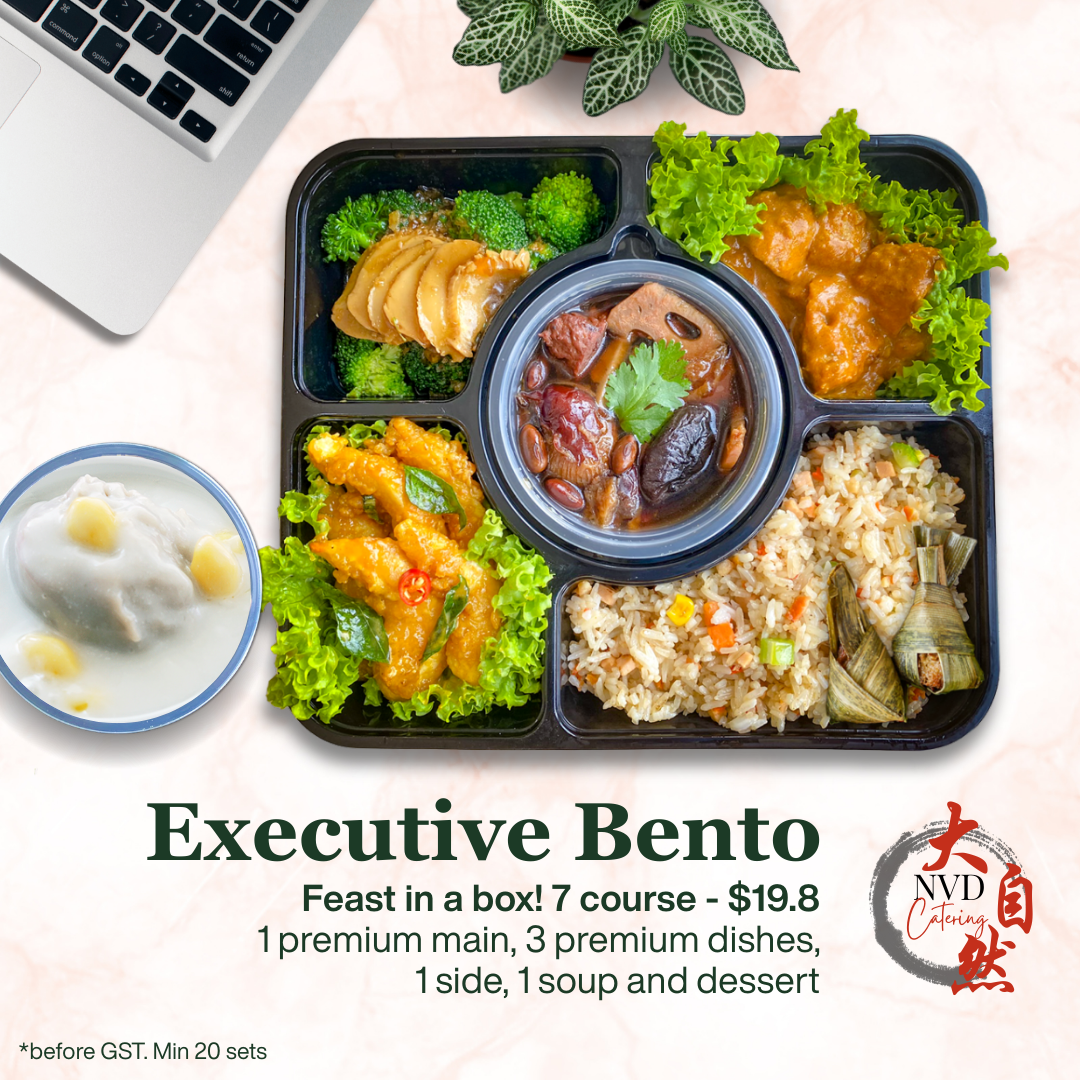 Enjoy 7 course in 1 bento! plant-based/ vegan/ vegetarian bento including premium dessert