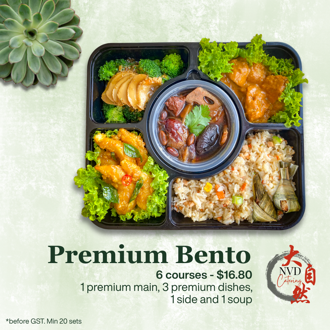 Plant-based premium bento - 6 courses! Convenient and fuss free